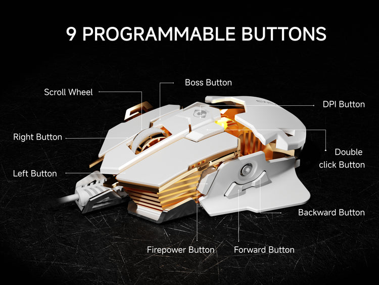 G5 RGB gaming mouse showcasing striking aesthetics, fast 1000Hz response, and advanced driver customization options