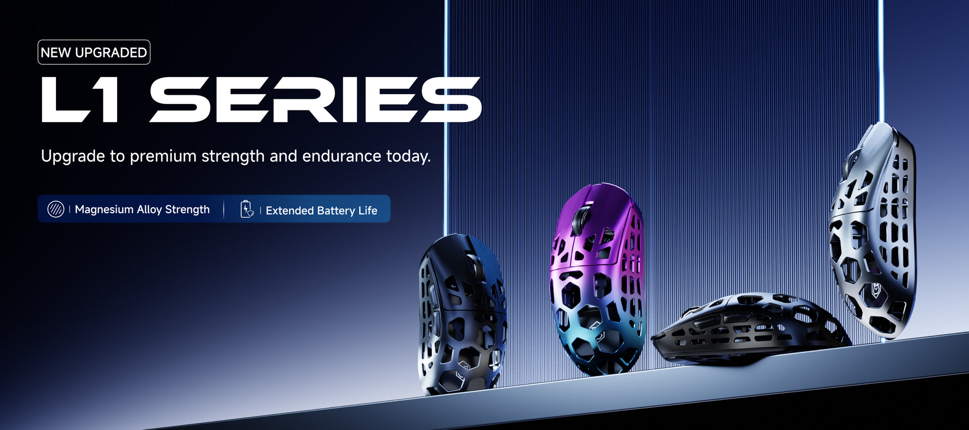 Next-gen gaming mouse featuring magnesium alloy hollow shell design with PAR2862 and PAW3395 dual sensors, engineered for ultra-lightweight strength, airflow, and pixel-perfect precision