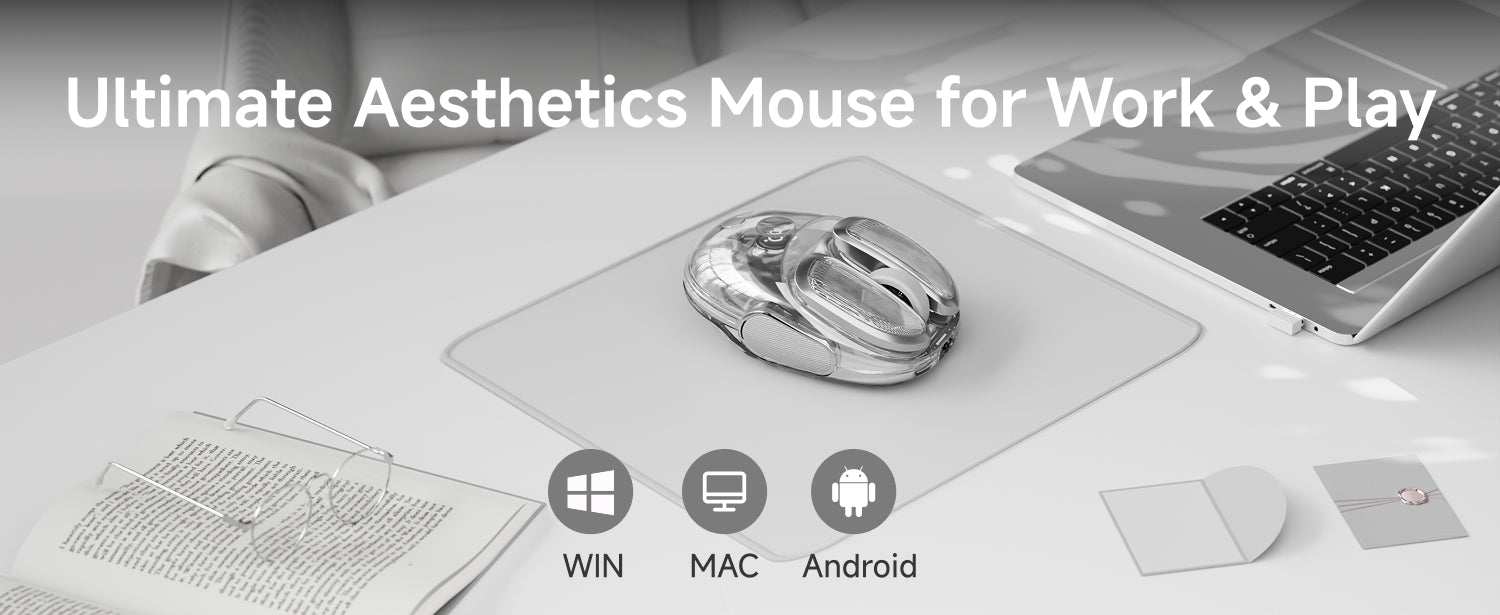 Q9 rechargeable office mouse powered by 500mAh battery, delivering long-lasting wireless endurance and stable performance