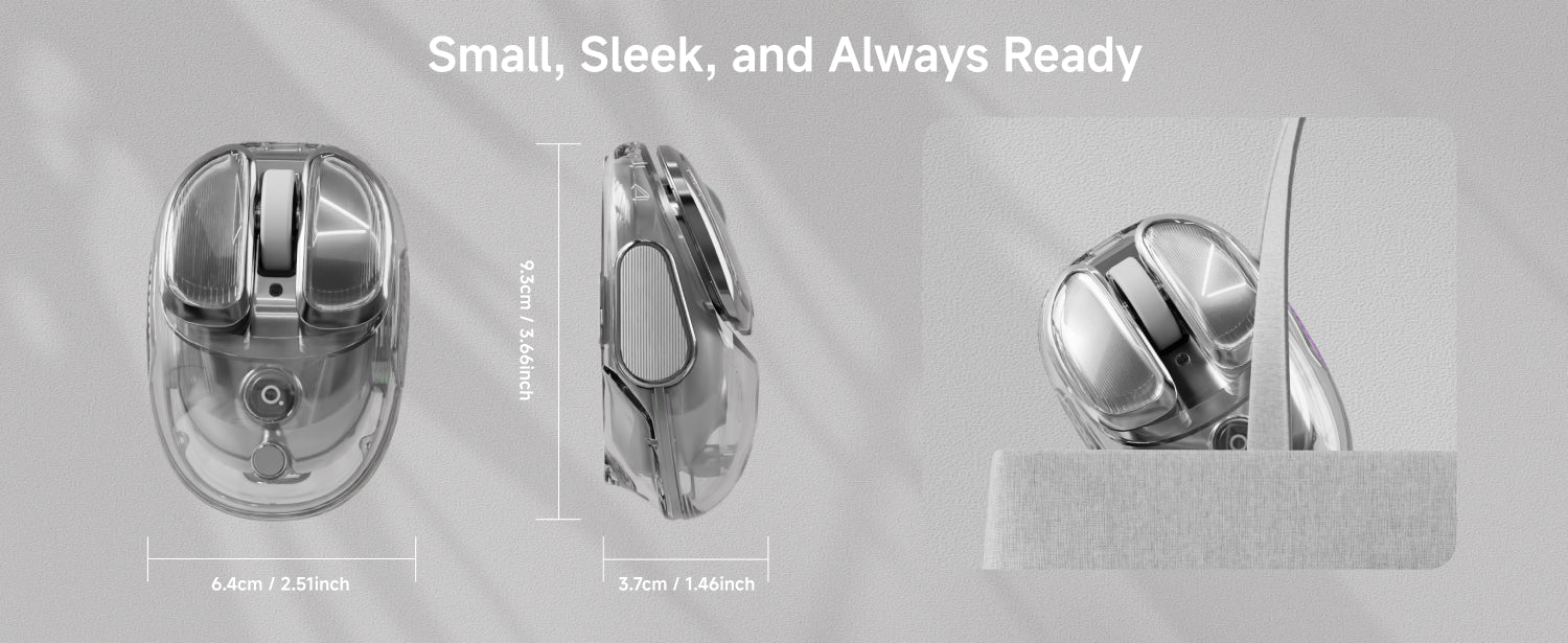 Q9 versatile office mouse supporting 2.4G wireless and wired dual-mode connections, designed for flexibility and ease of use