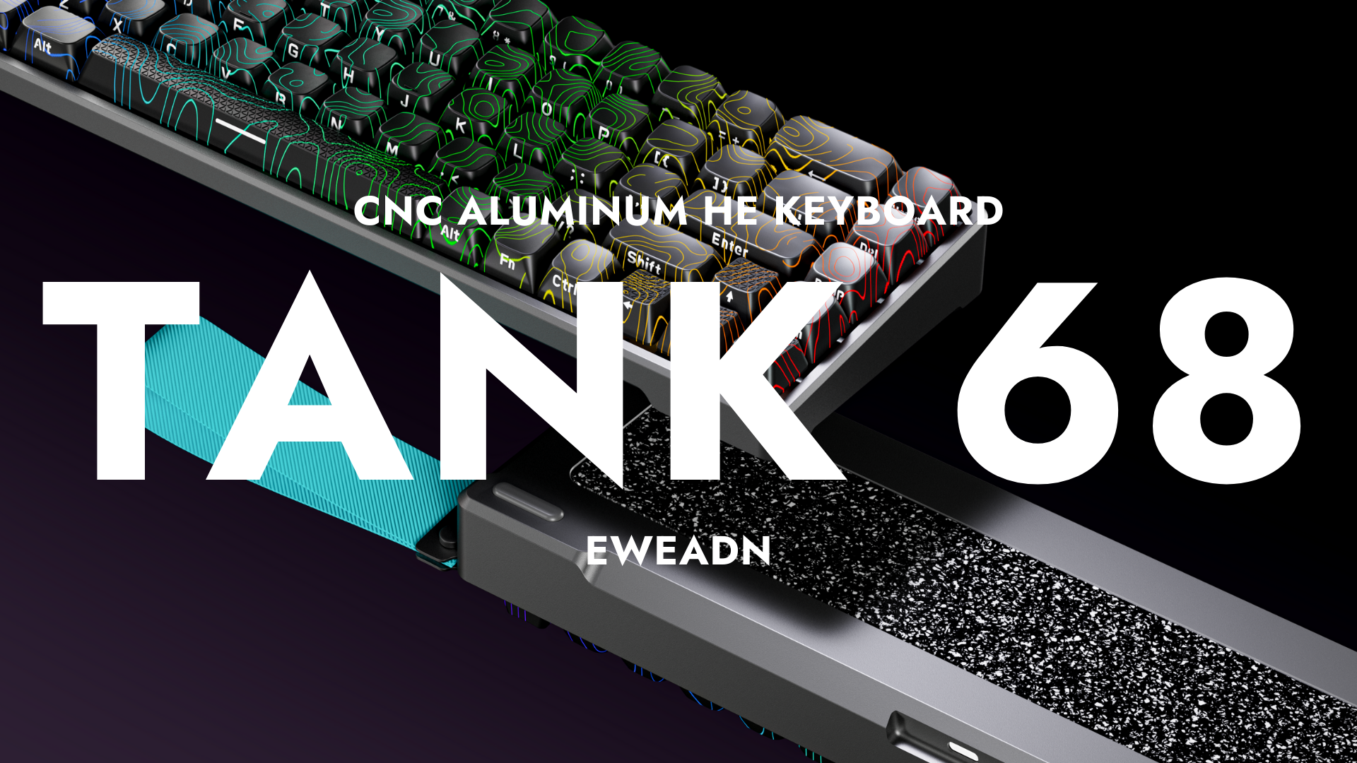 Tank68 magnetic switch keyboard with durable aluminum case, 8000Hz polling rate, and 0.01ms ultra-fast response