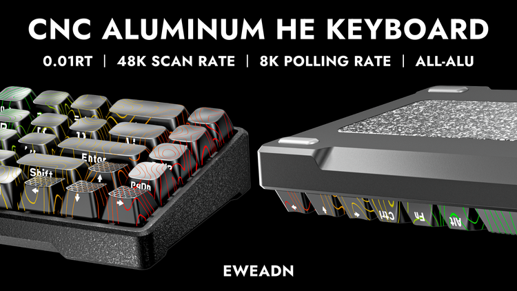 Tank68 aluminum case magnetic switch keyboard featuring hot-swappable design, RGB backlighting, and ergonomic contoured keycaps