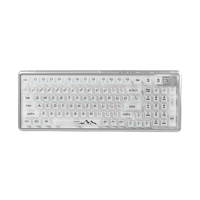EWEADN V99S Mechanische Tastatur mit transparentem Gehäuse