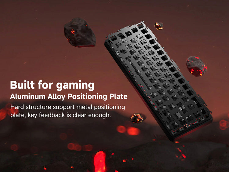 Battle68 advanced magnetic switch keyboard designed with top mount structure, hot-swappable sockets, and immersive RGB illumination