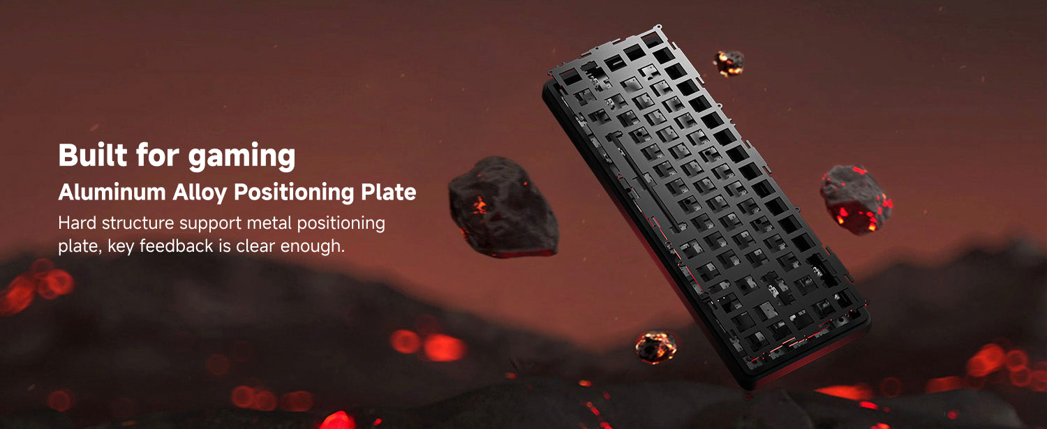 Battle68 advanced magnetic switch keyboard designed with top mount structure, hot-swappable sockets, and immersive RGB illumination