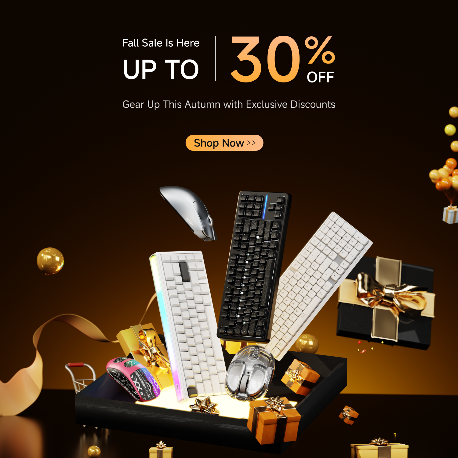 EWEADN Autumn Sale: Celebrate the New X87HE Keyboard & Get Up to 20% OFF on S9 Series + Sitewide Discounts