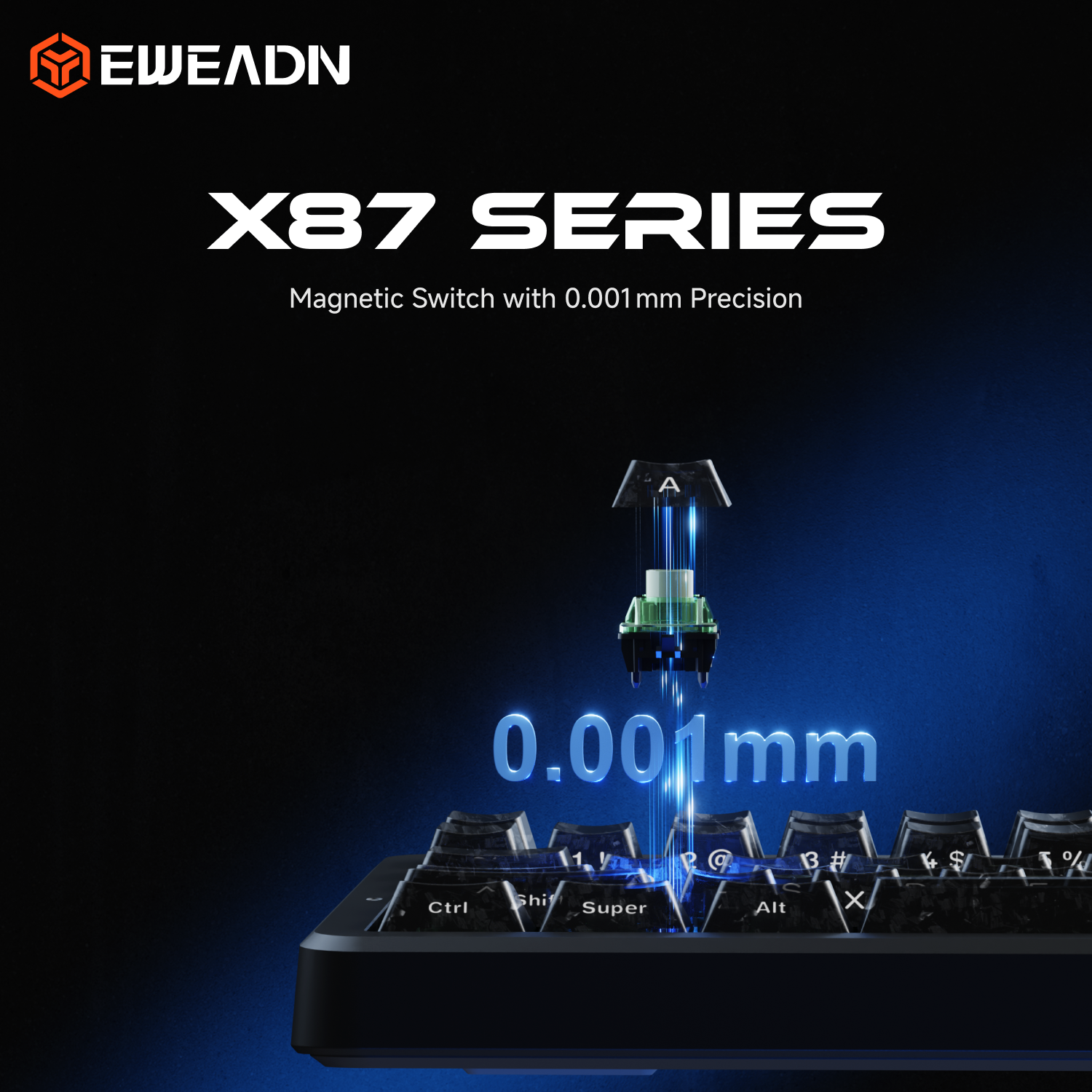 X87HE — World’s First Tactile Magnetic Keyboard | Pre-order $15 Off