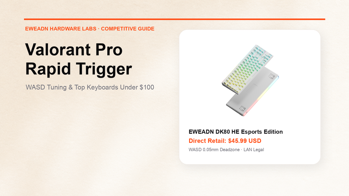 Best Rapid Trigger Settings for Valorant & Top Keyboards Under $100
