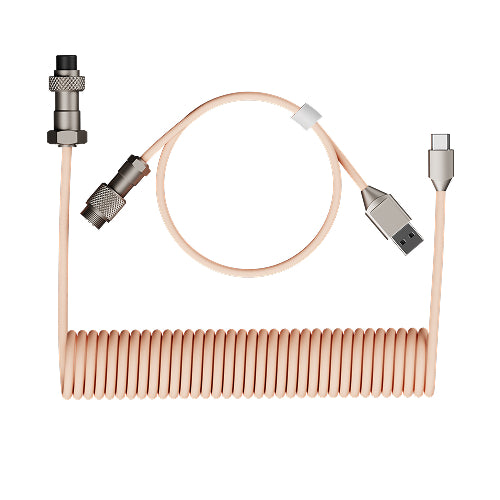 EWEADN Custom 8K Coiled Cable with Metal Connector