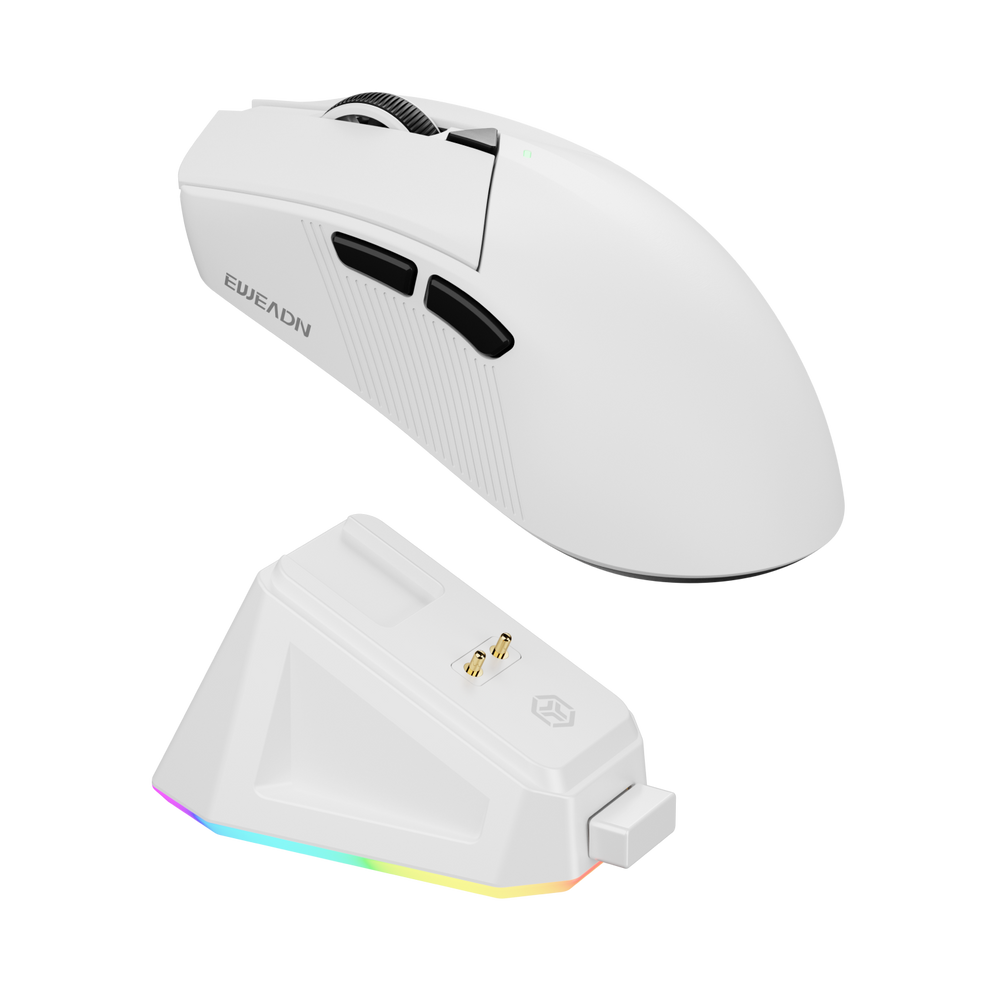 EWEADN GS01 Lightweight Gaming Mouse | RGB Charging Dock, Ergo Shape