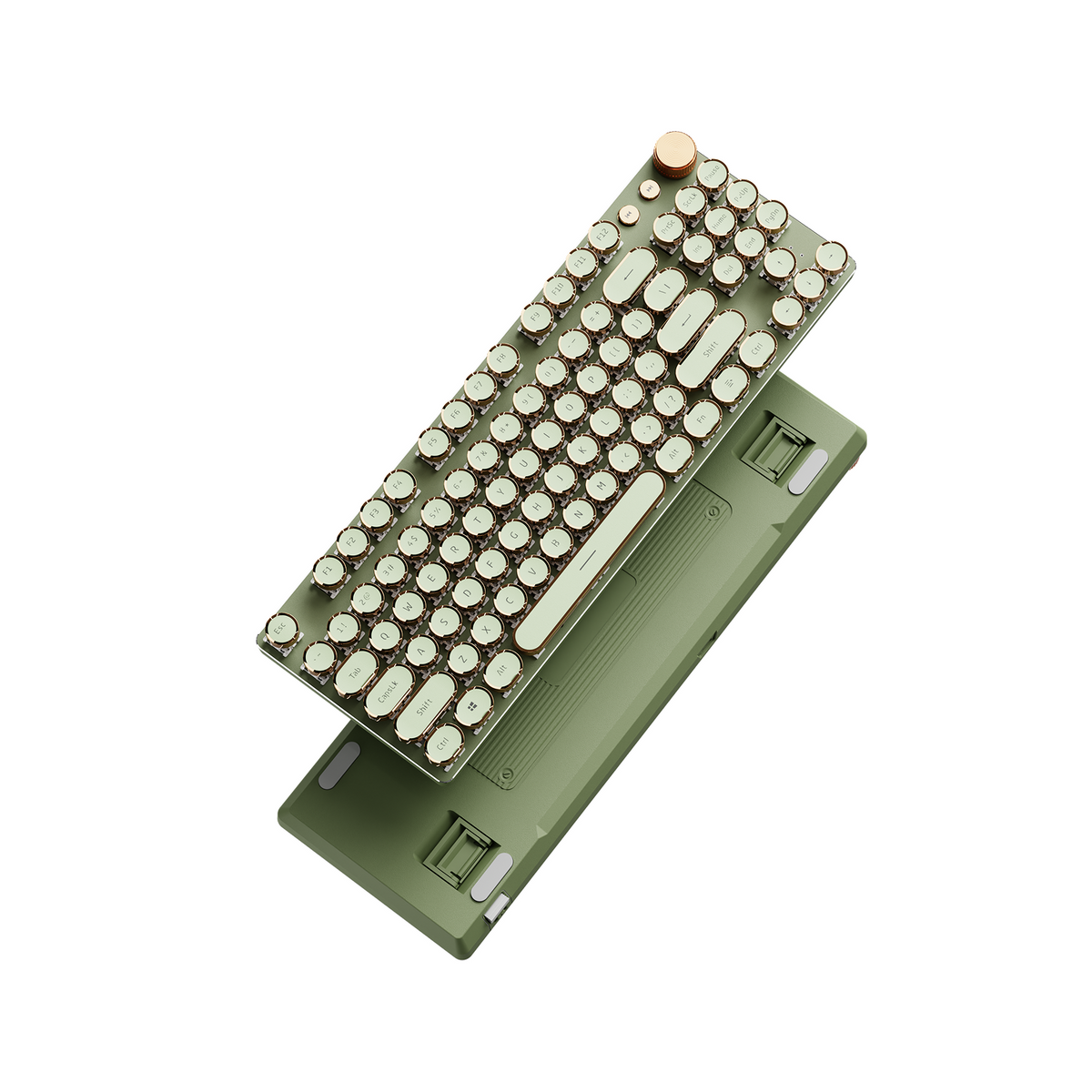 EWEADN V20 TKL typewriter keyboard in matcha green, wireless