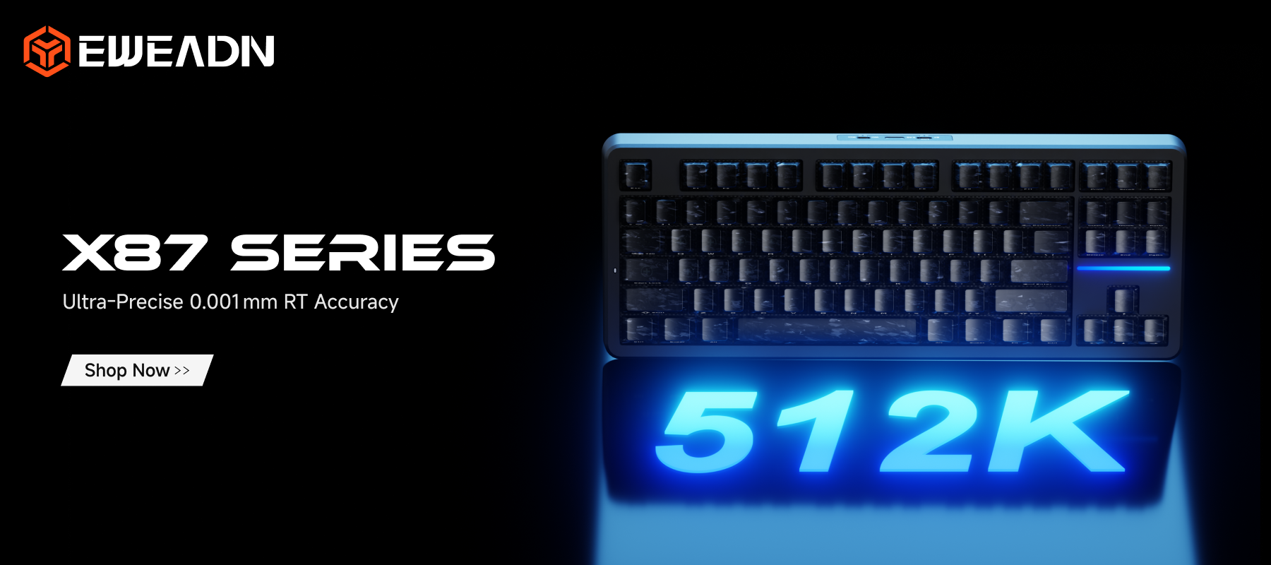 Deep68 customizable magnetic switch keyboard showcasing vivid lightbox-style illumination, hot-swappable flexibility, and premium desk aesthetics
