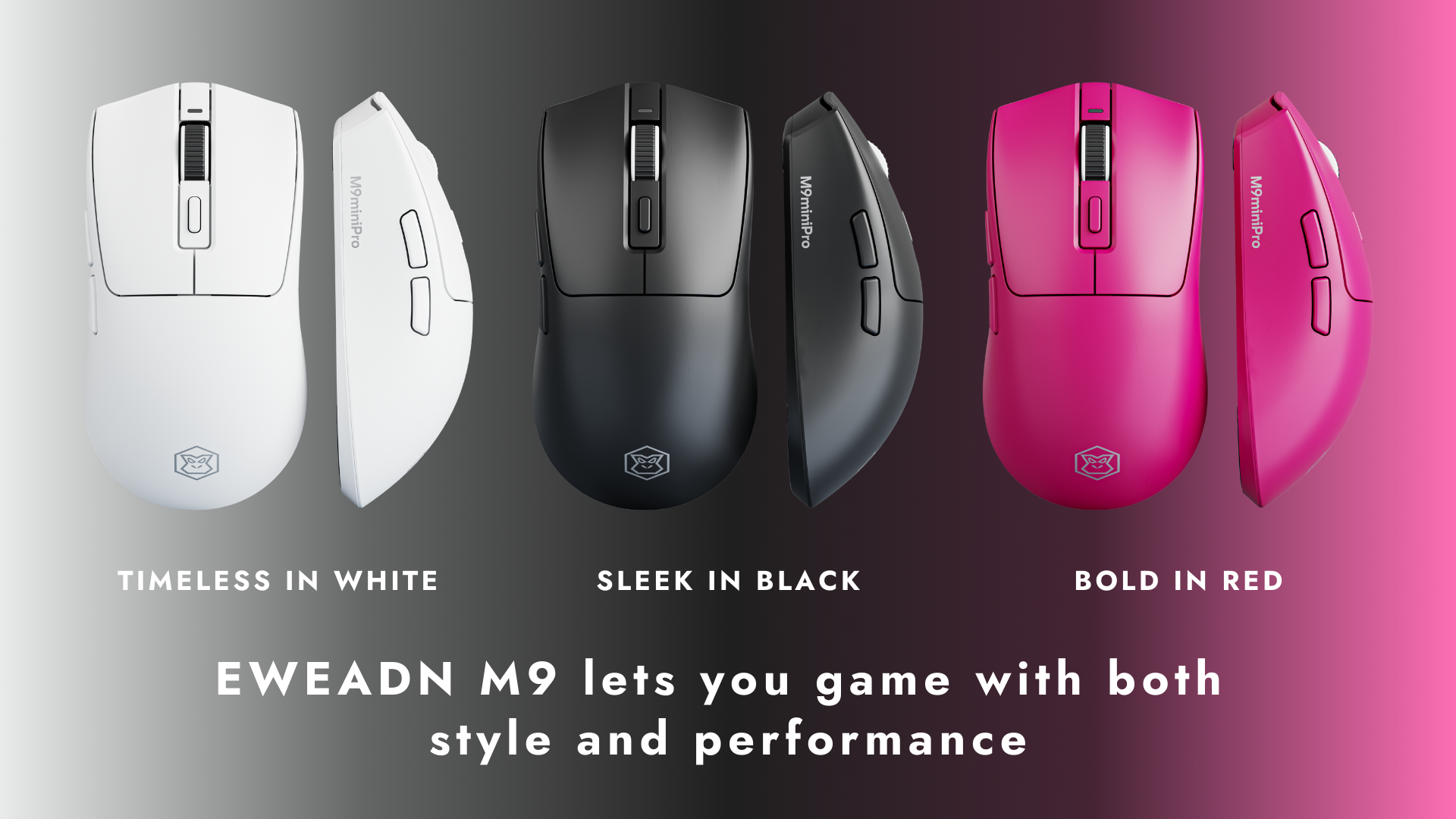 EWEADN M9 PAW3395 Lightweight Wireless Gaming Mouse 11