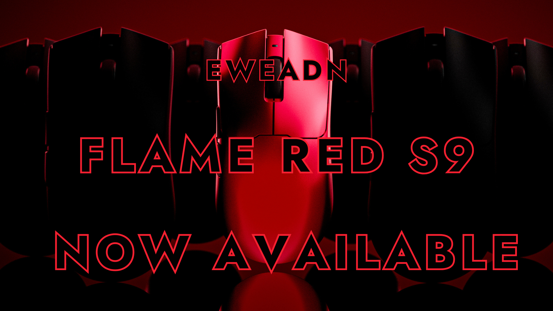 "EWEADN S9 lightweight mouse for medium to large hands, showcasing its PAW 3395/3950 sensor and ergonomic design for superior gaming experience."