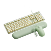 EWEADN GX710S Wired Keyboard & Combo Set with Wrist Rest